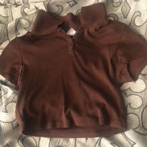 brown baby tee from h&m